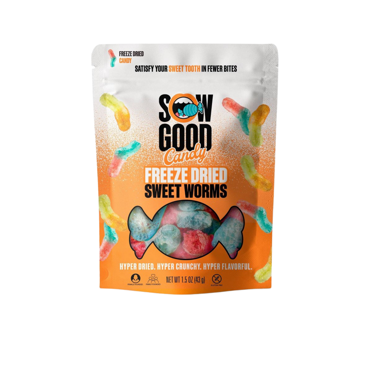 Sow Good Freeze Dried Candy Sweet Worms